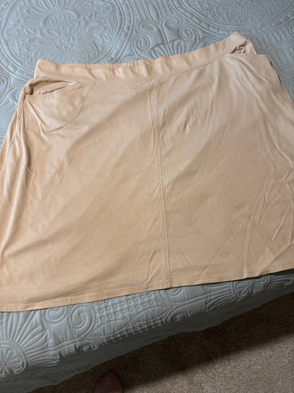 J.Jill Classic Cream cotton A-Line Women's Skirt